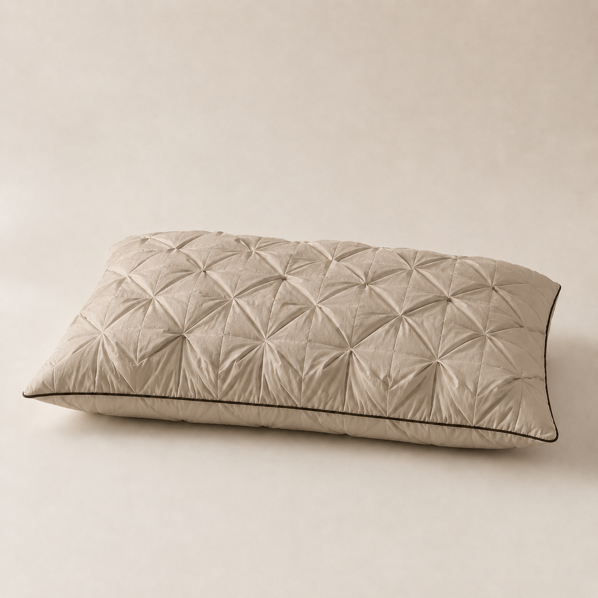 Calmora 羽毛枕 48×74cm ツイストベージュ 商品単体