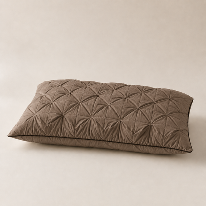Calmora 羽毛枕 48×74cm ツイストコーヒーカラー 商品単体