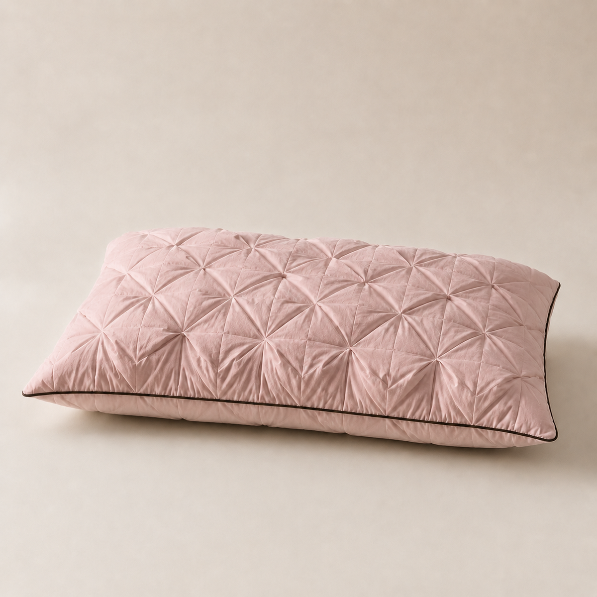 Calmora 羽毛枕 48×74cm ツイストピンク 商品単体